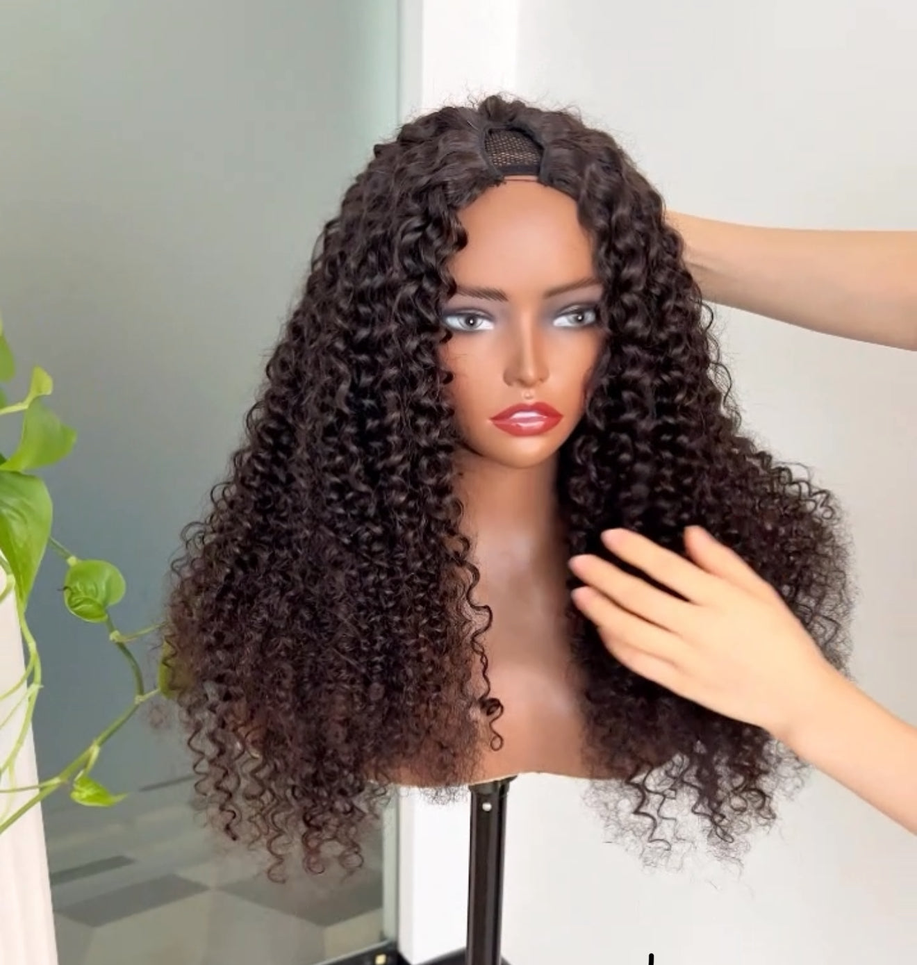 Deep Curl U/V Part Wig – 100% Raw Vietnamese Hair